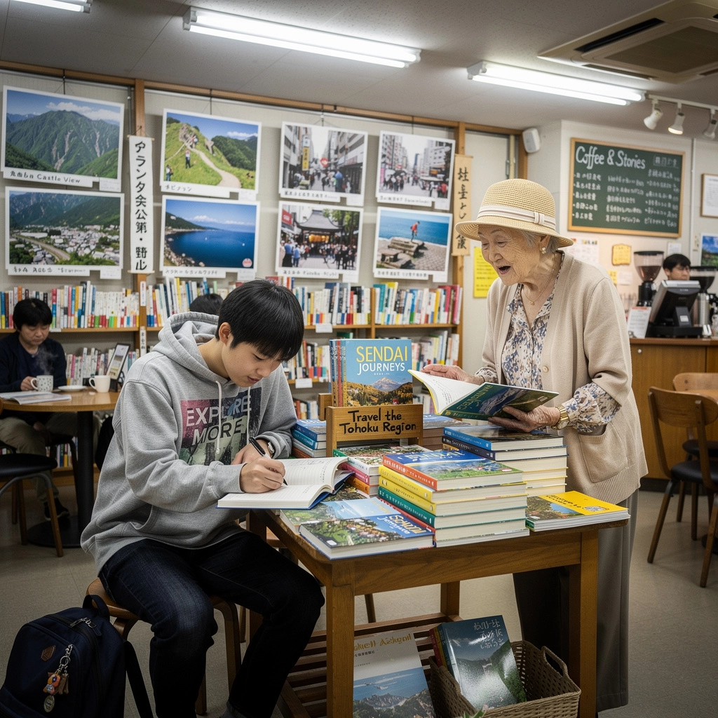スタッフおすすめの本が並ぶ特設コーナー